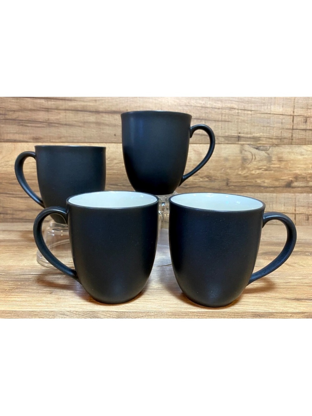 Noritake ColorWave Graphite coffee Mugs Set of 4